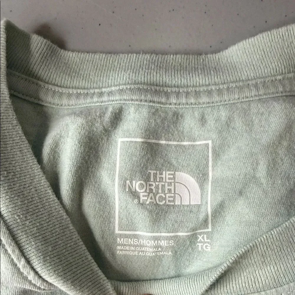 The North Face Men's Light Green Tee Long Sleeve